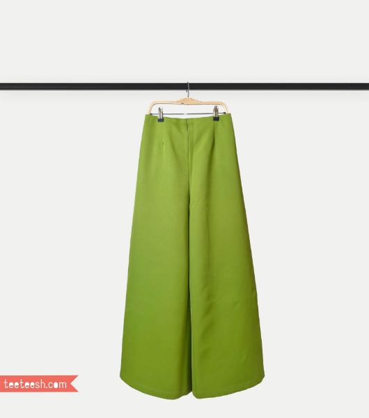 تصویر  شلوار دمپا گشاد سبز پسته ای