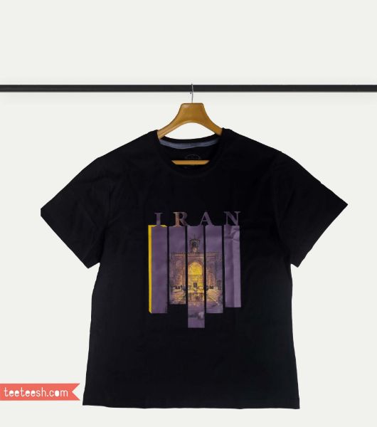 تصویر  تیشرت مشکی  طرح بازار