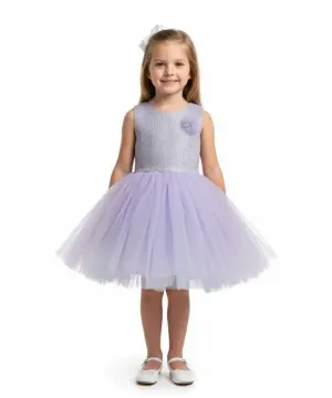 تصویر  پیراهن تور  یاسی