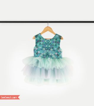 تصویر  پیراهن تور  پری دریایی