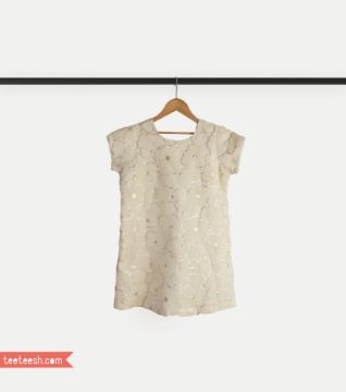 تصویر  پیراهن رسمی طرح گل 