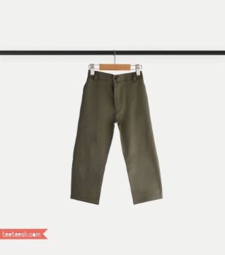تصویر  شلوار کتان سبز
