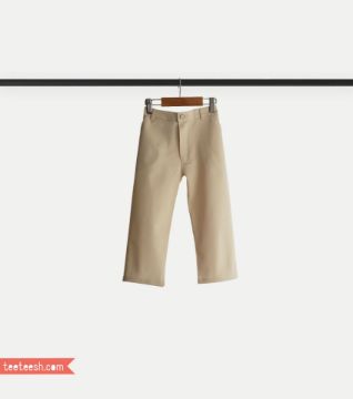 تصویر  شلوار کتان کرمی